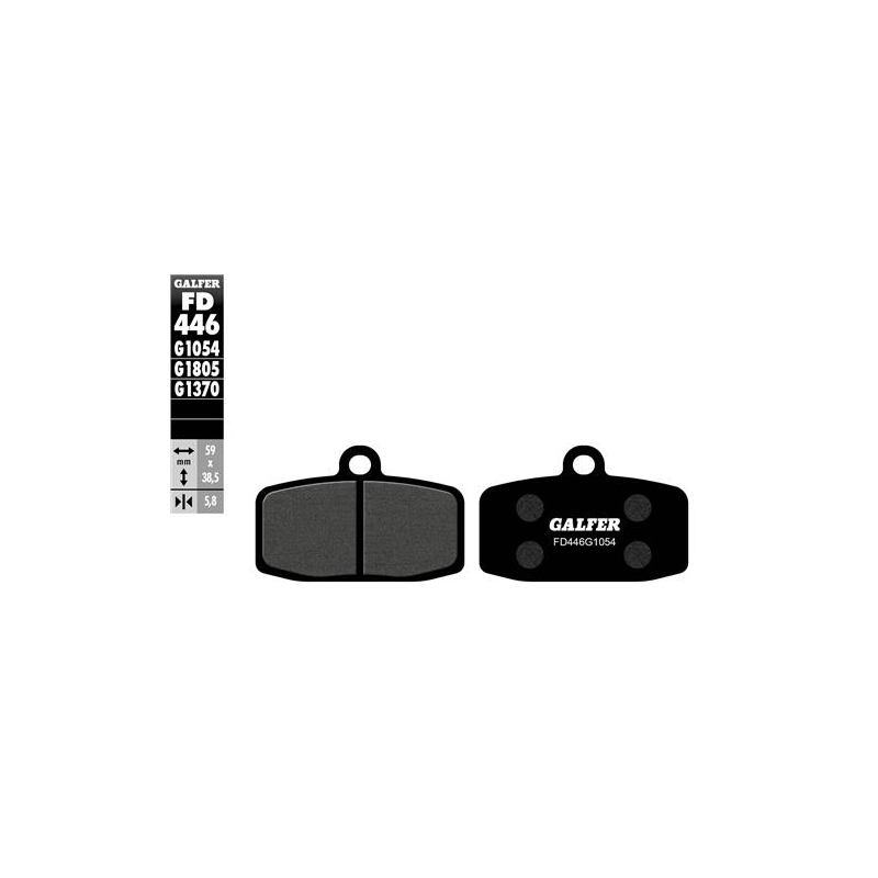 pastillas de freno moto galfer sinter street fd446