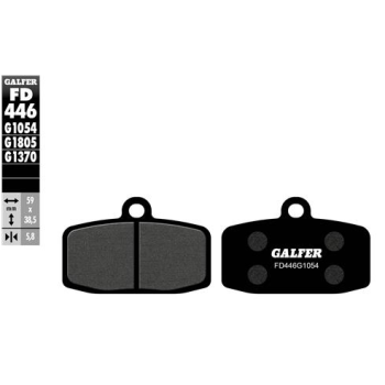 pastillas de freno moto galfer trial top fd446g180