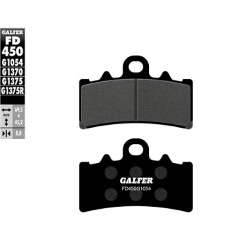 pastillas de freno moto galfer semi metal fd450g10