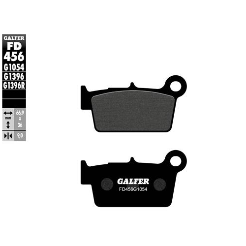 pastillas de freno moto galfer semi metal fd456g10