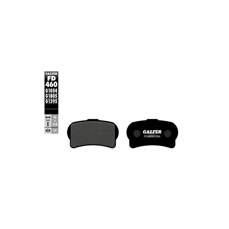 pastillas de freno moto galfer semi metal fd460g10