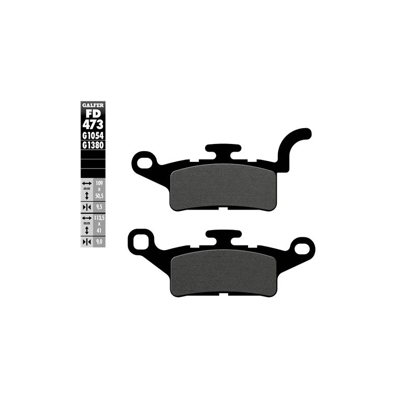 pastillas de freno moto galfer semi metal fd473g10