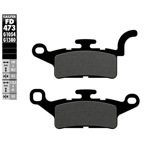 pastillas de freno moto galfer scooter fd473g1380