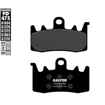 pastillas de freno moto galfer semi metal fd475g10