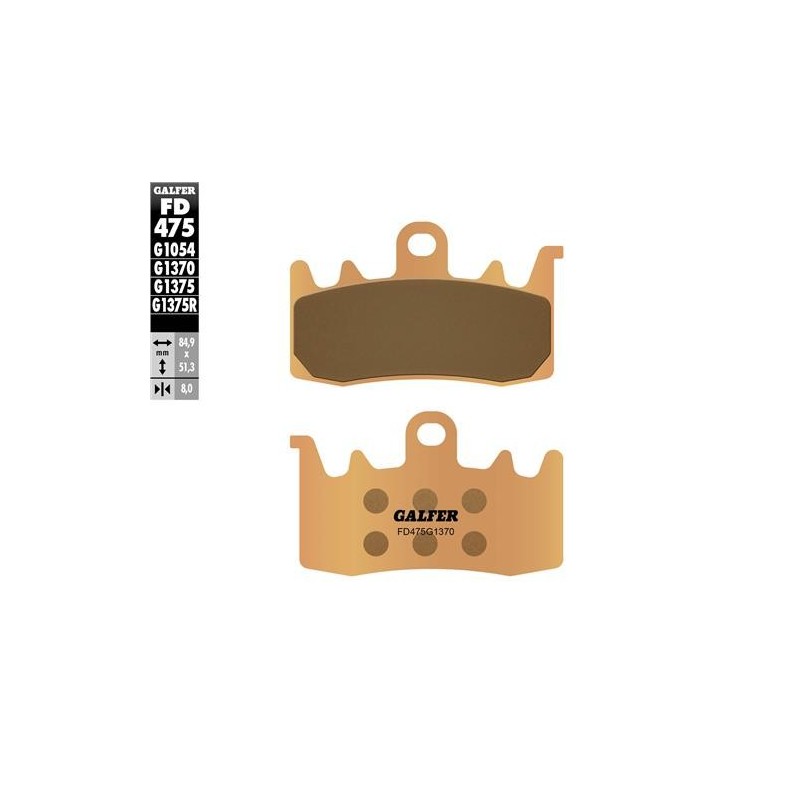 pastillas de freno moto galfer sinter street fd475