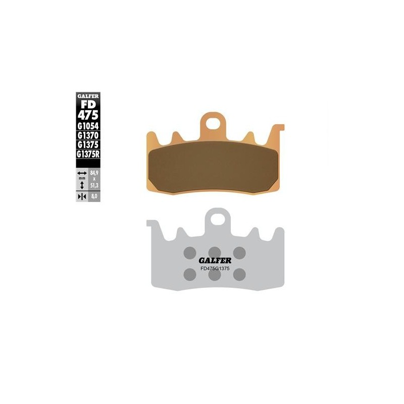 pastillas de freno moto galder sinter sport fd475g