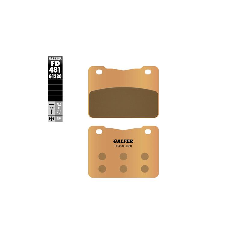 pastillas de freno moto galfer scooter fd481g1380