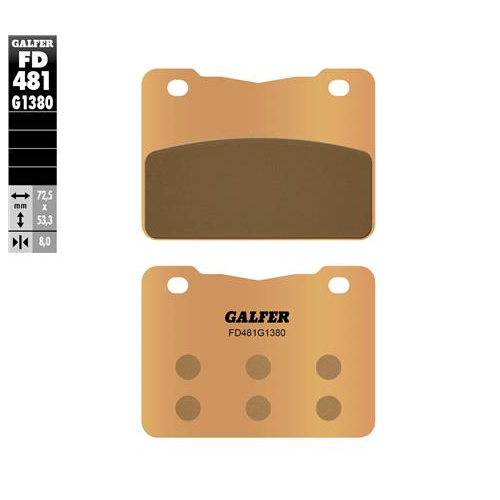 pastillas de freno moto galfer scooter fd481g1380
