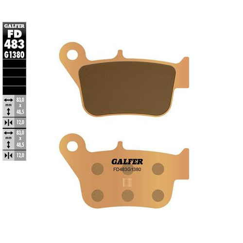 pastillas de freno moto galfer scooter fd483g1380