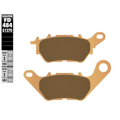 pastillas de freno moto galfer sinter street fd484