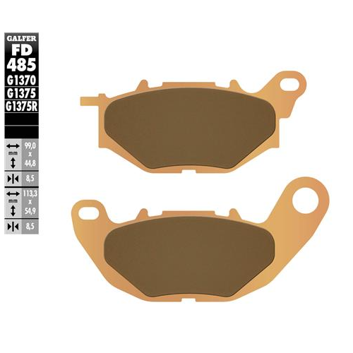 pastillas de freno moto galder sinter sport fd485g