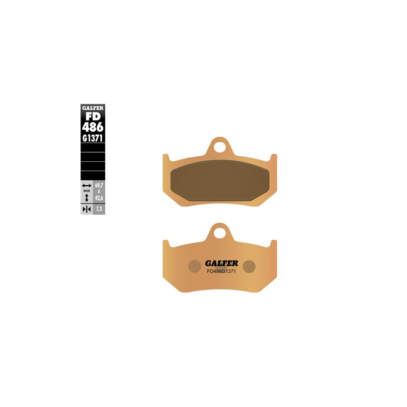 pastillas de freno moto galfer sinter street fd486