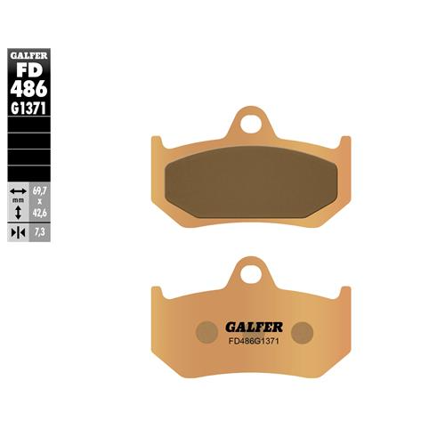 pastillas de freno moto galfer sinter street fd486