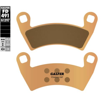 pastillas de freno moto galfer sinter quad fd491g1