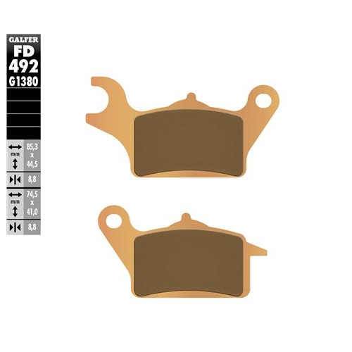 pastillas de freno moto galfer scooter fd492g1380