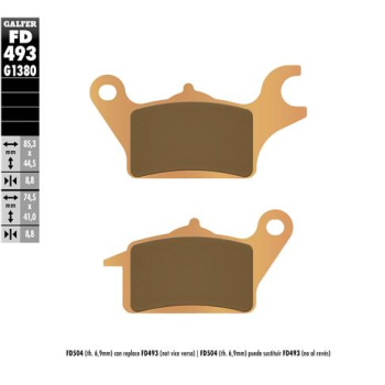 pastillas de freno moto galfer scooter fd493g1380