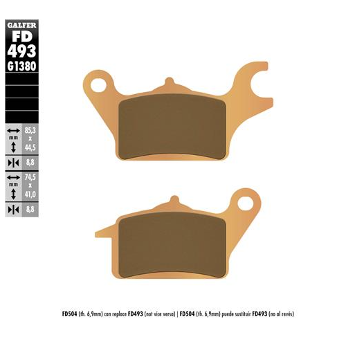 pastillas de freno moto galfer scooter fd493g1380
