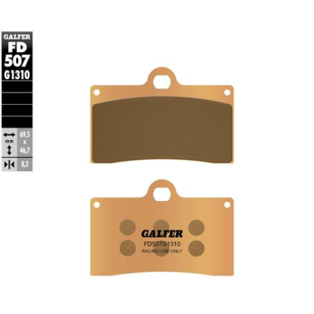 pastillas de freno moto galfer sinter racing fd507