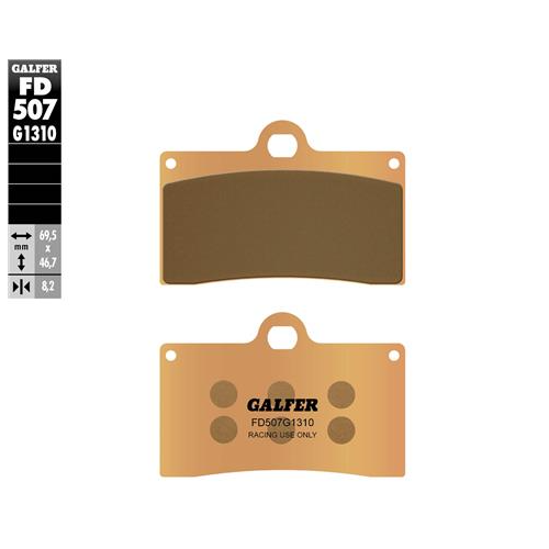 pastillas de freno moto galfer sinter racing fd507