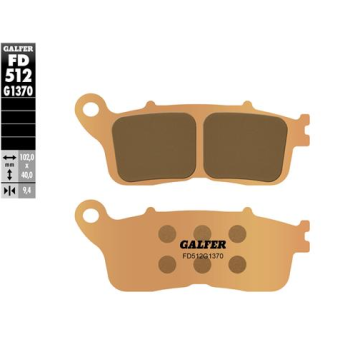 pastillas de freno moto galfer sinter street fd512