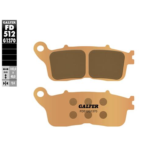 pastillas de freno moto galfer sinter street fd512