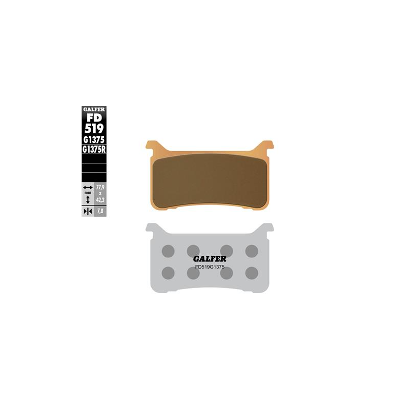 pastillas de freno moto galder sinter sport fd519g