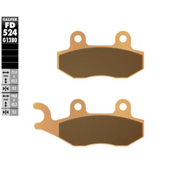 pastillas de freno moto galfer scooter fd524g1380