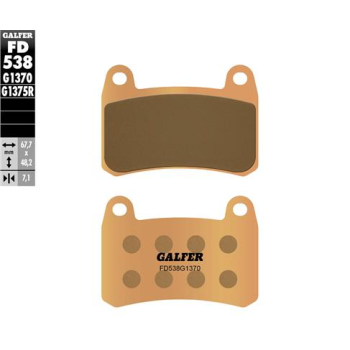 pastillas de freno moto galfer sinter street fd538
