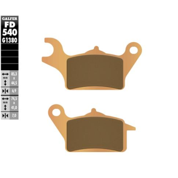 pastillas de freno moto galfer scooter fd540g1380
