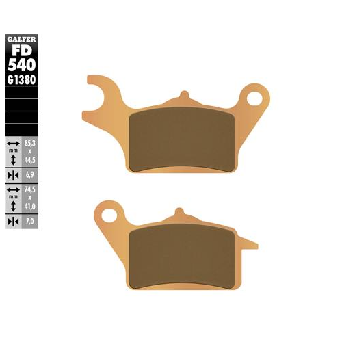 pastillas de freno moto galfer scooter fd540g1380