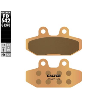 pastillas de freno moto galfer sinter street fd542