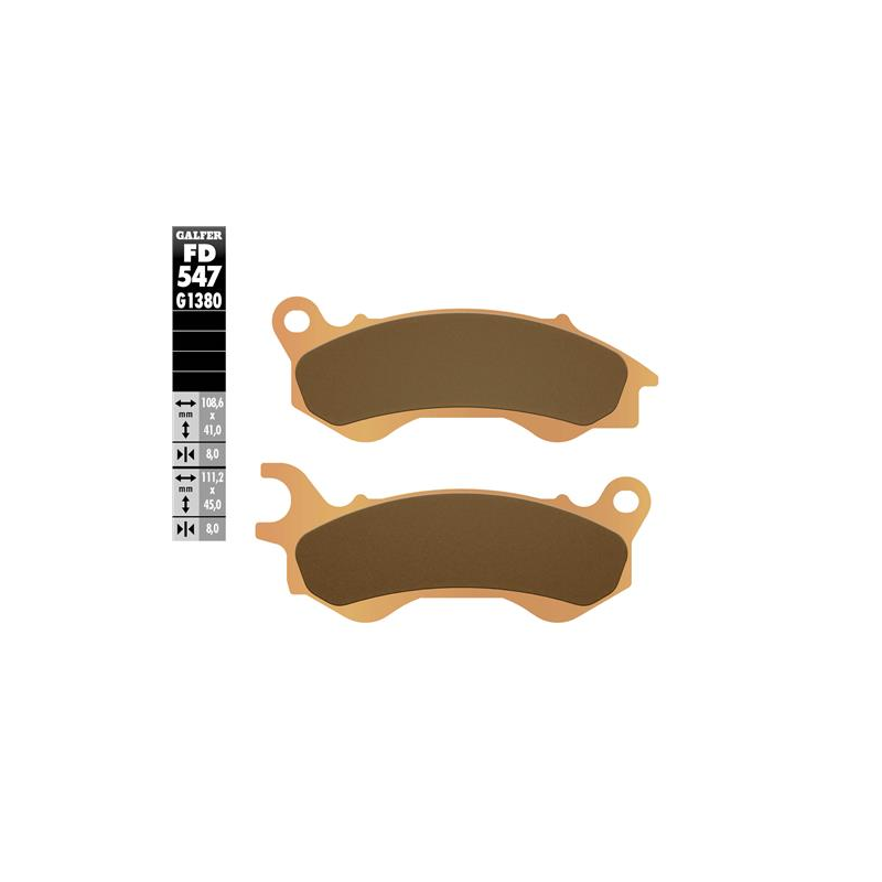 pastillas de freno moto galfer scooter fd547g1380