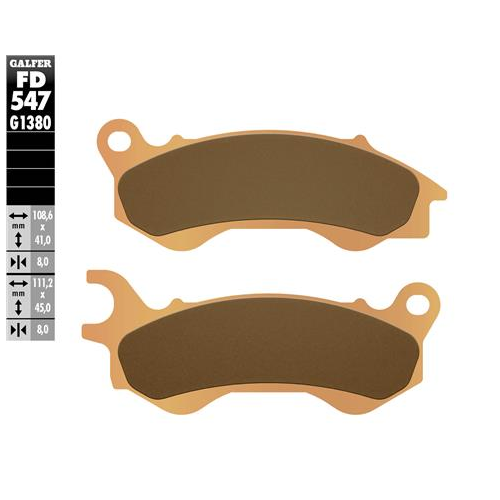 pastillas de freno moto galfer scooter fd547g1380