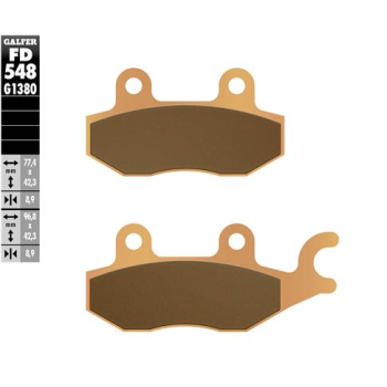 pastillas de freno moto galfer scooter fd548g1380
