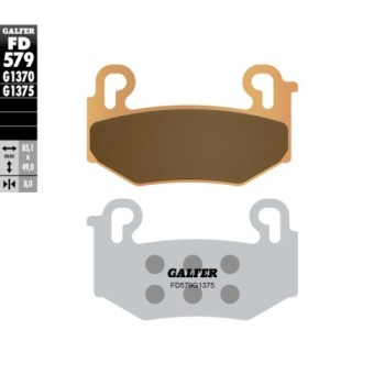 pastillas delanteras bmw r 1300 gs siterizado sport galfer fd579g1375