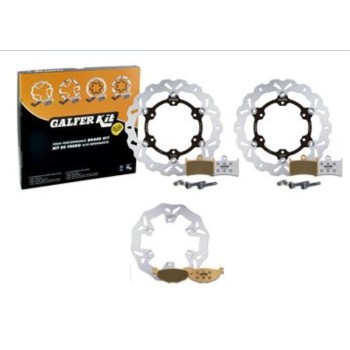 kit freno oversize galfer kg4743fs yamaha t max 500 2008 wave 320 mm delantero trasero