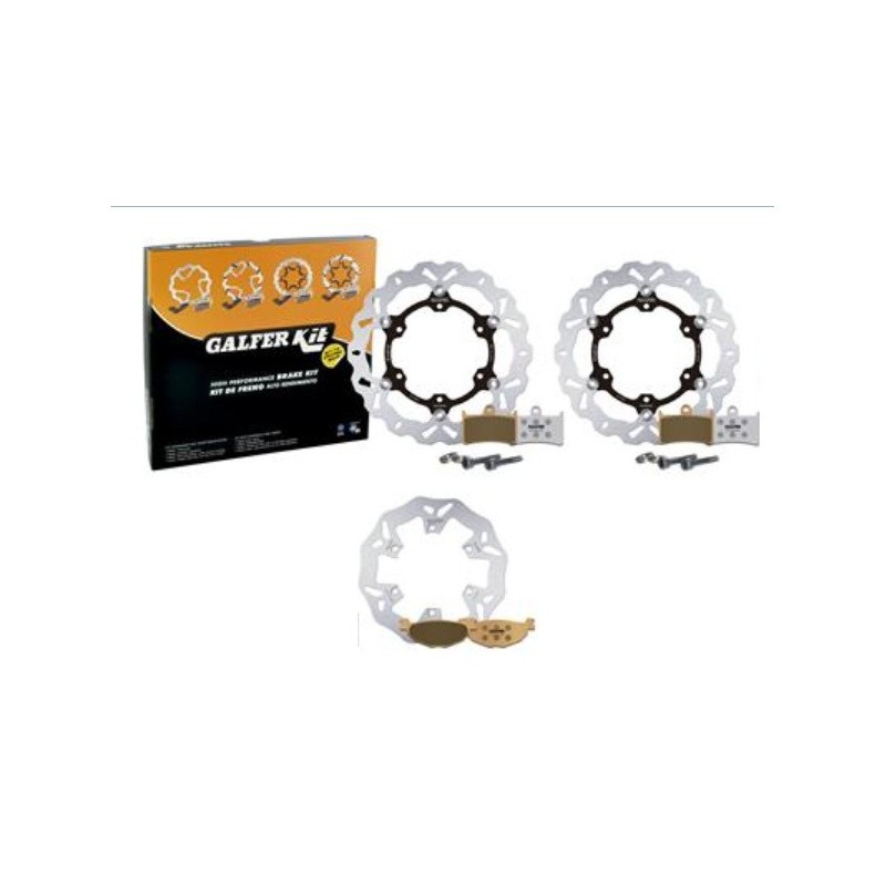 kit freno oversize galfer kg4743fs yamaha t max 500 2008 wave 320 mm delantero trasero