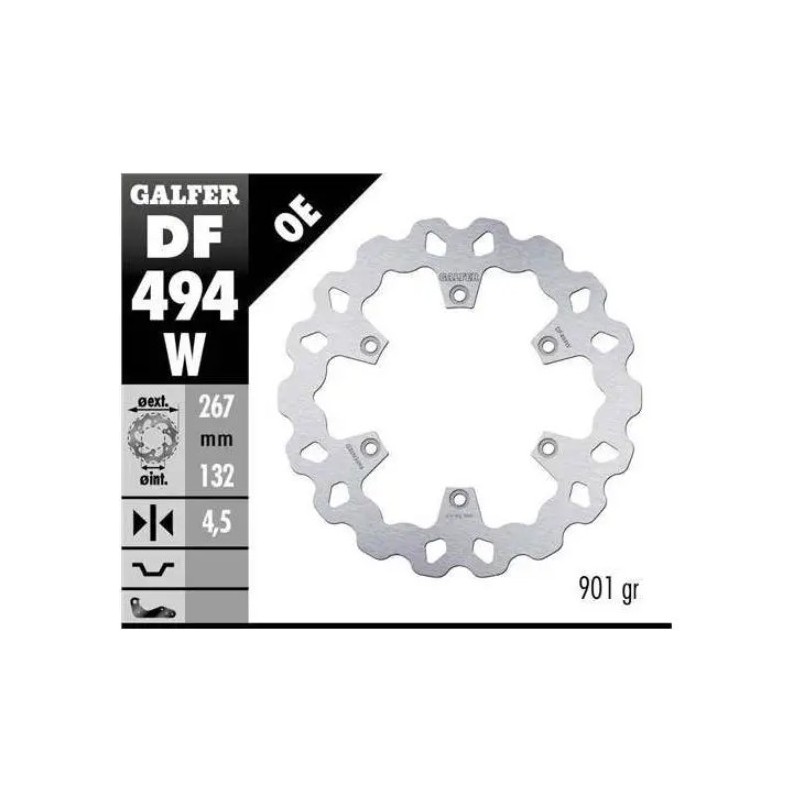 kit freno oversize galfer kg4743fs yamaha t max 500 2008 wave 320 mm delantero trasero