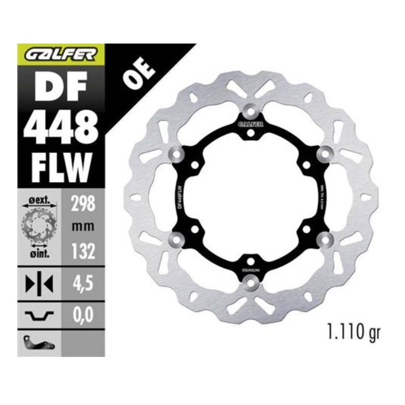 kit freno oversize galfer kg4743fs yamaha t max 500 2008 wave 320 mm delantero trasero