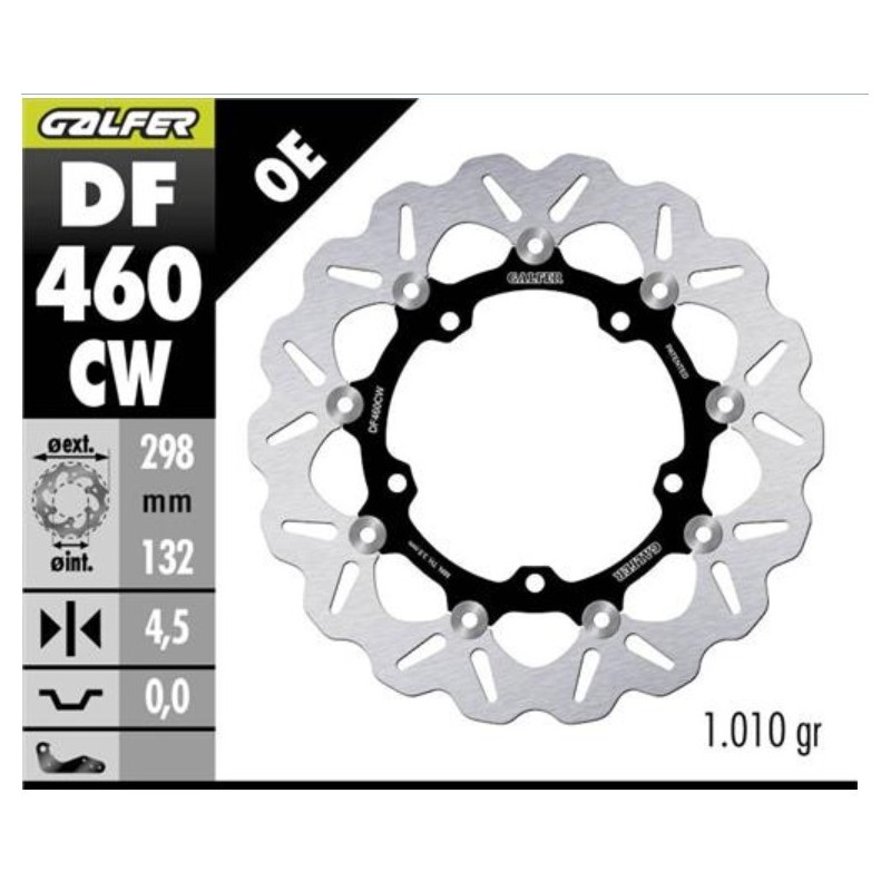 kit freno oversize galfer kg495bfs yamaha t max 530 2015 2020 560 2020 2024 298 mm d