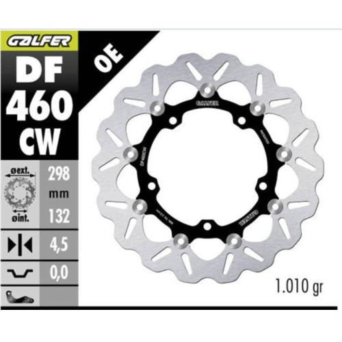 kit freno oversize galfer kg495bfs yamaha t max 530 2015 2020 560 2020 2024 298 mm d