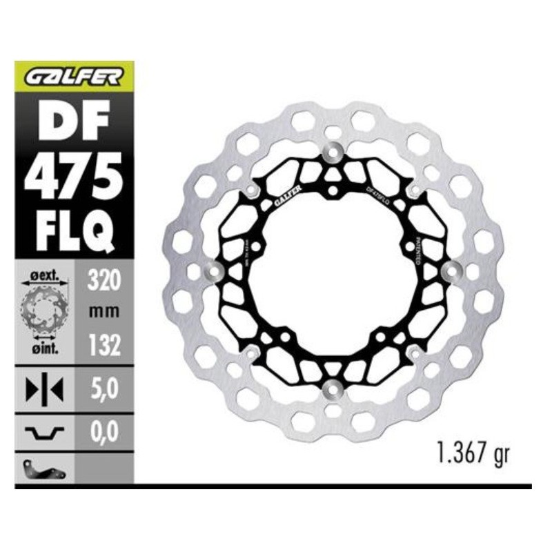 kit freno delantero oversize galfer kg4982qs yamaha t max 530 560 cubiq 320 mm