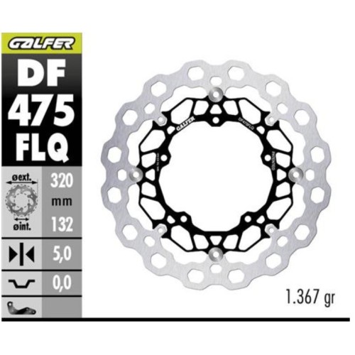 kit freno delantero oversize galfer kg4982qs yamaha t max 530 560 cubiq 320 mm