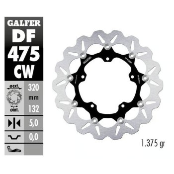 kit freno galfer kg4983fs yamaha t max 530 560 wave 320 mm delantero trasero 2