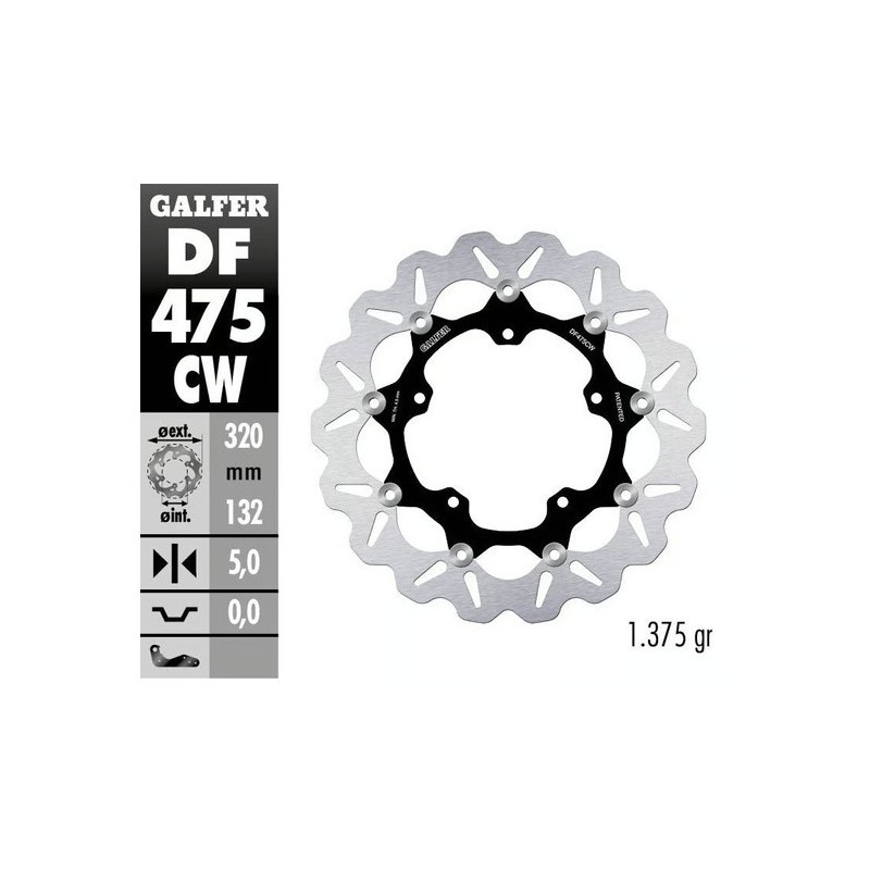 kit freno galfer kg4983fs yamaha t max 530 560 wave 320 mm delantero trasero