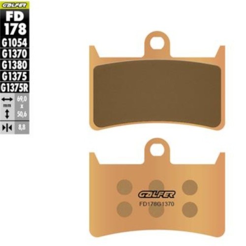 kit freno delantero trasero galfer kg5033f yamaha t max 500 04 07 discos wave