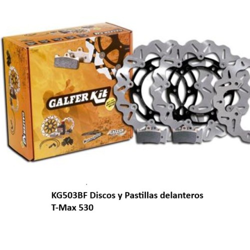 kit freno delantero basic galfer kg503bf yamaha t max 530 discos wave
