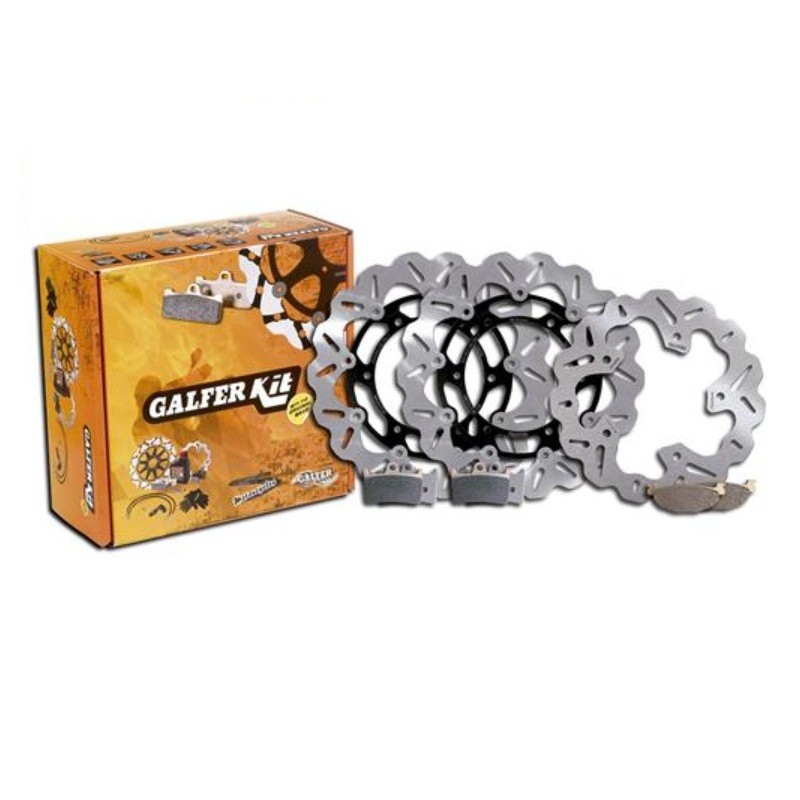 kit freno delantero trasero galfer kg503cf yamaha t max 530 discos wave