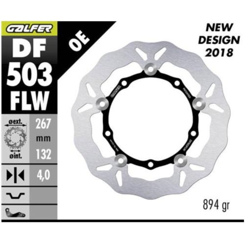 kit freno delantero trasero galfer kg503cf yamaha t max 530 discos wave