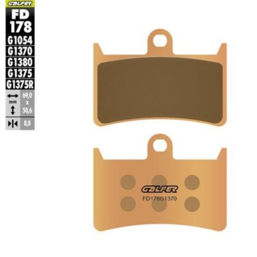 kit freno delantero trasero galfer kg503cf yamaha t max 530 discos wave